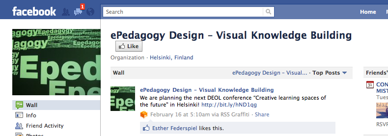 E-pedagogy facebook logo